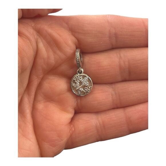 Authentic Retired Pandora Springtime Dangle/Soft Pink Enamel 791843EN40 NWT - Picture 4 of 5